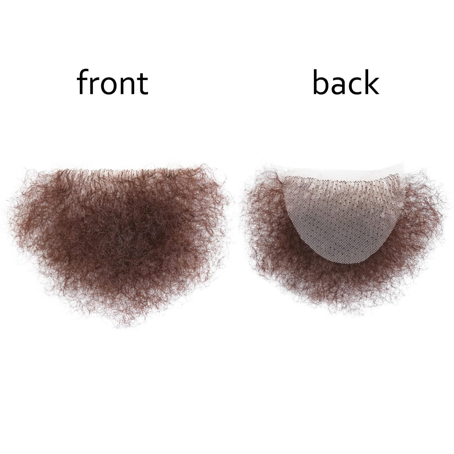 Meiverah Hair Fake Private Hair Handmade Biniki Hair Temprature Fiber Body Hair Adding Hair Volume (Dark Brown)