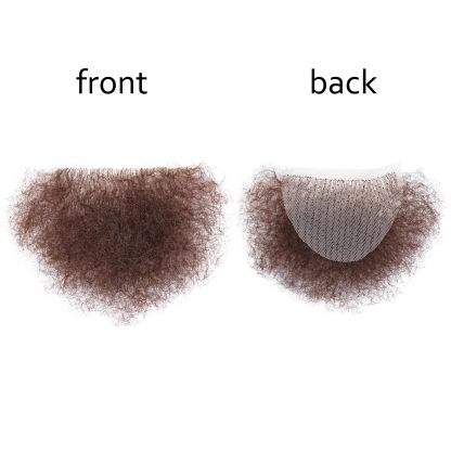 Meiverah Hair Fake Private Hair Handmade Biniki Hair Temprature Fiber Body Hair Adding Hair Volume (Dark Brown)