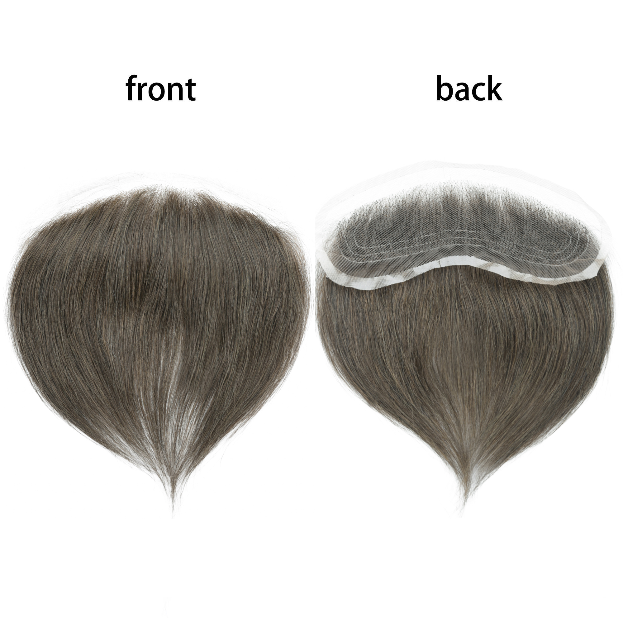 Meiverah Hand-Tied Mono Base Men's Hair System - Breathable, Realistic Hairline & Natural-Looking Hair Replacement（4#)