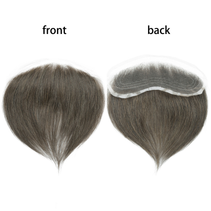 Meiverah Hand-Tied Mono Base Men's Hair System - Breathable, Realistic Hairline & Natural-Looking Hair Replacement（4#)