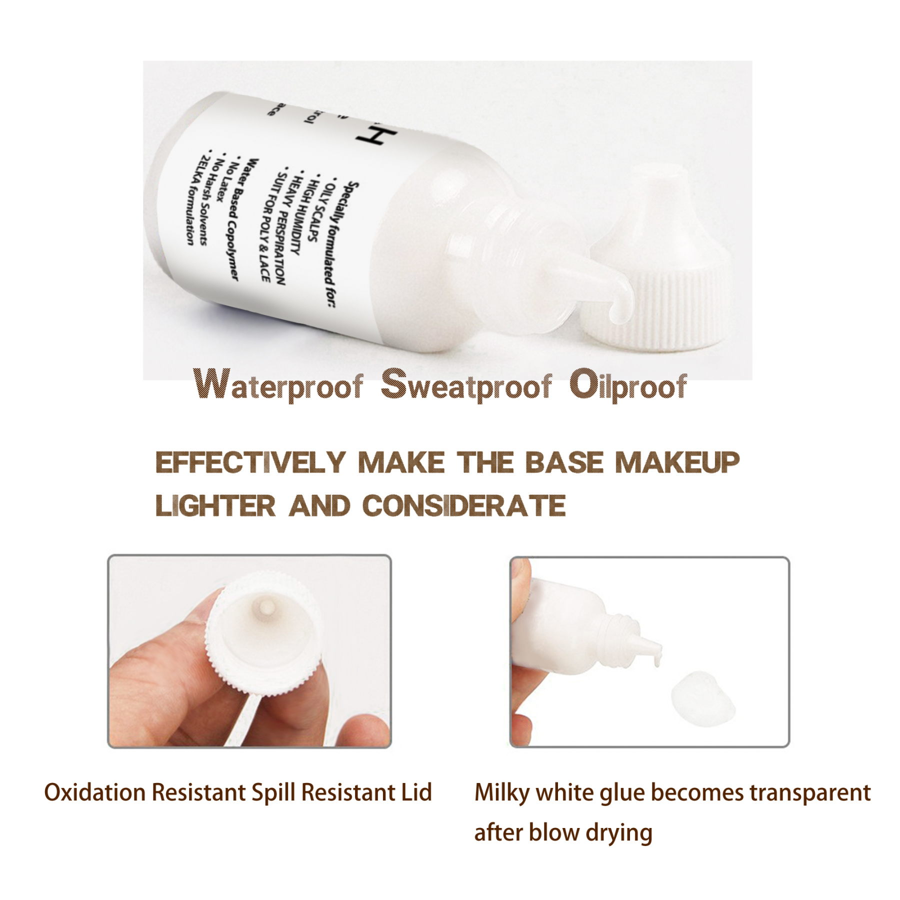 Meiverah Hair Patch Lace Wig Adhesive Hair Glue