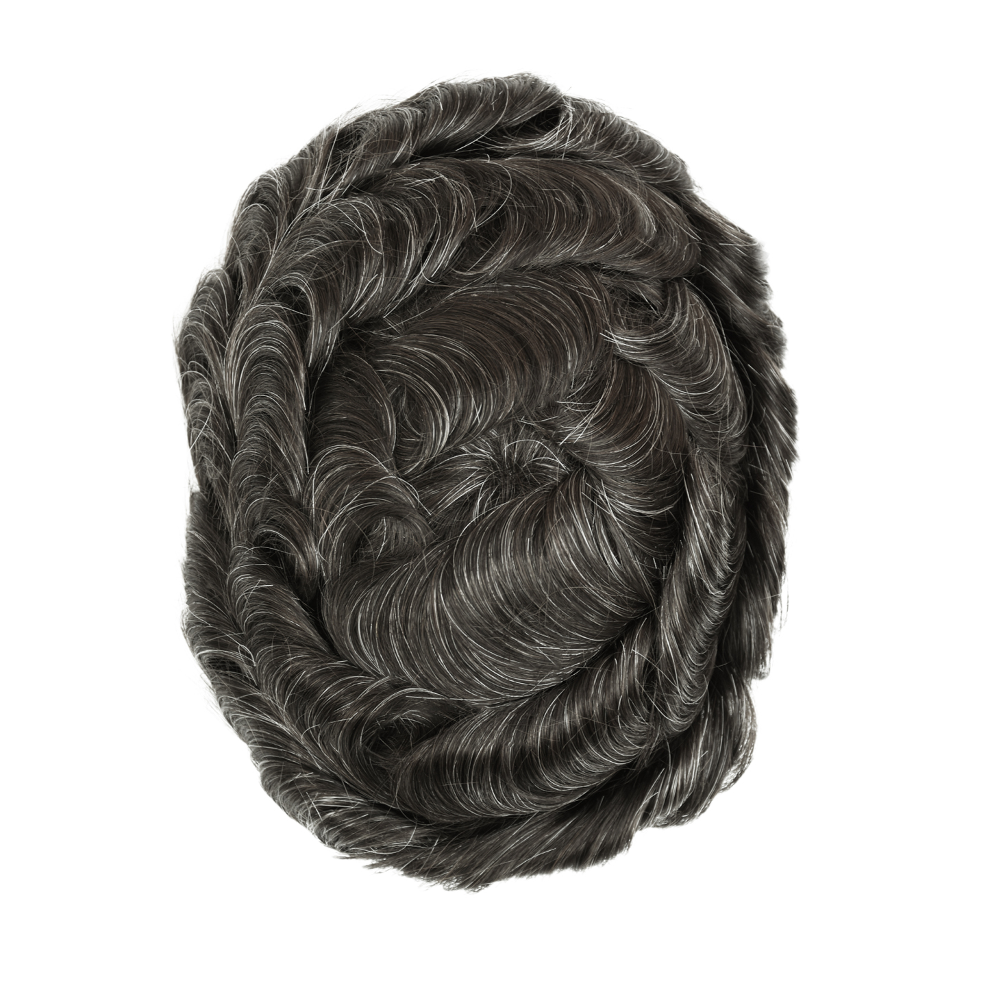 Meiverah Natural-Looking Handmade Men's Top Wig - BD Style (1B/30 Color)