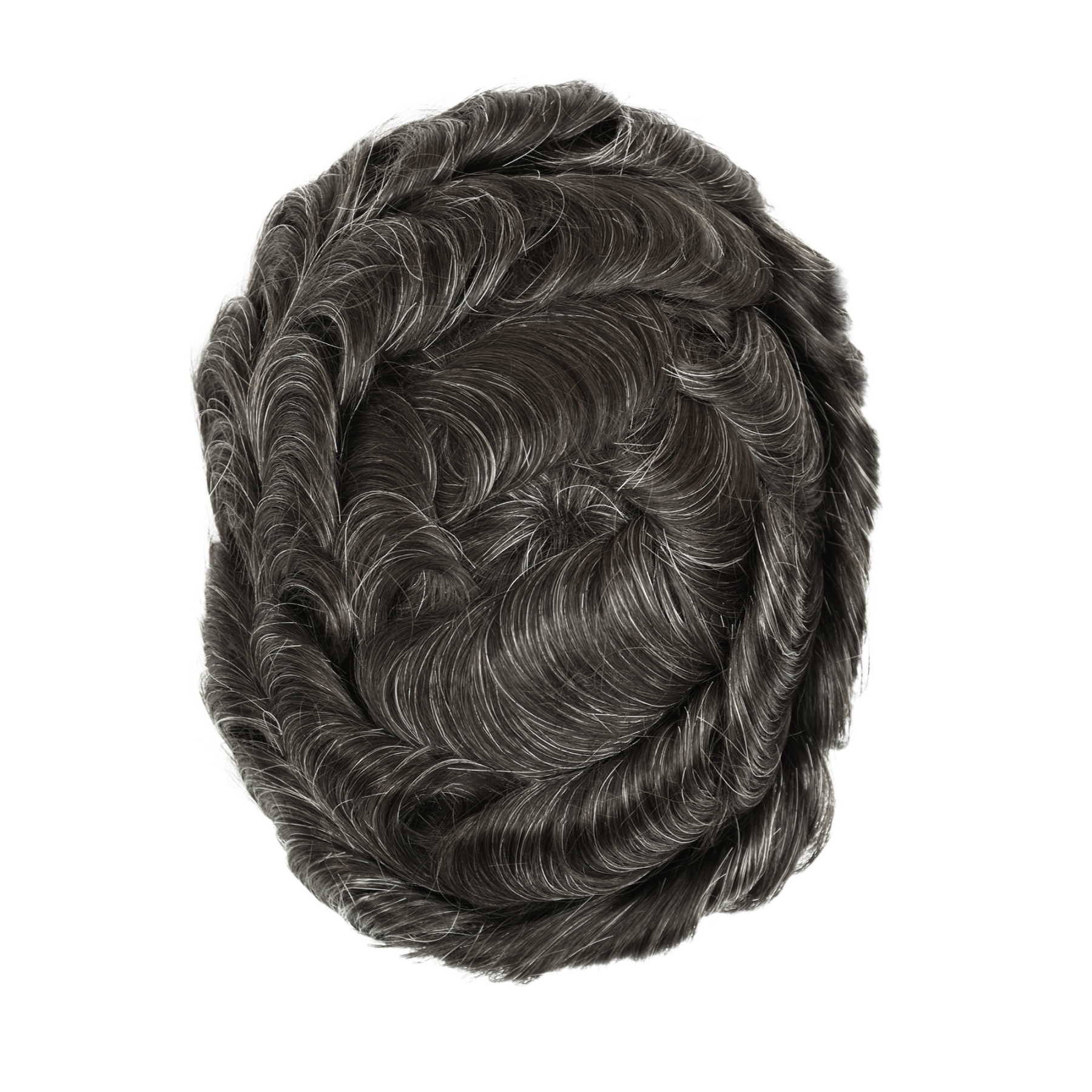 Meiverah Natural-Looking Handmade Men's Top Wig - BD Style (1B/30 Color)