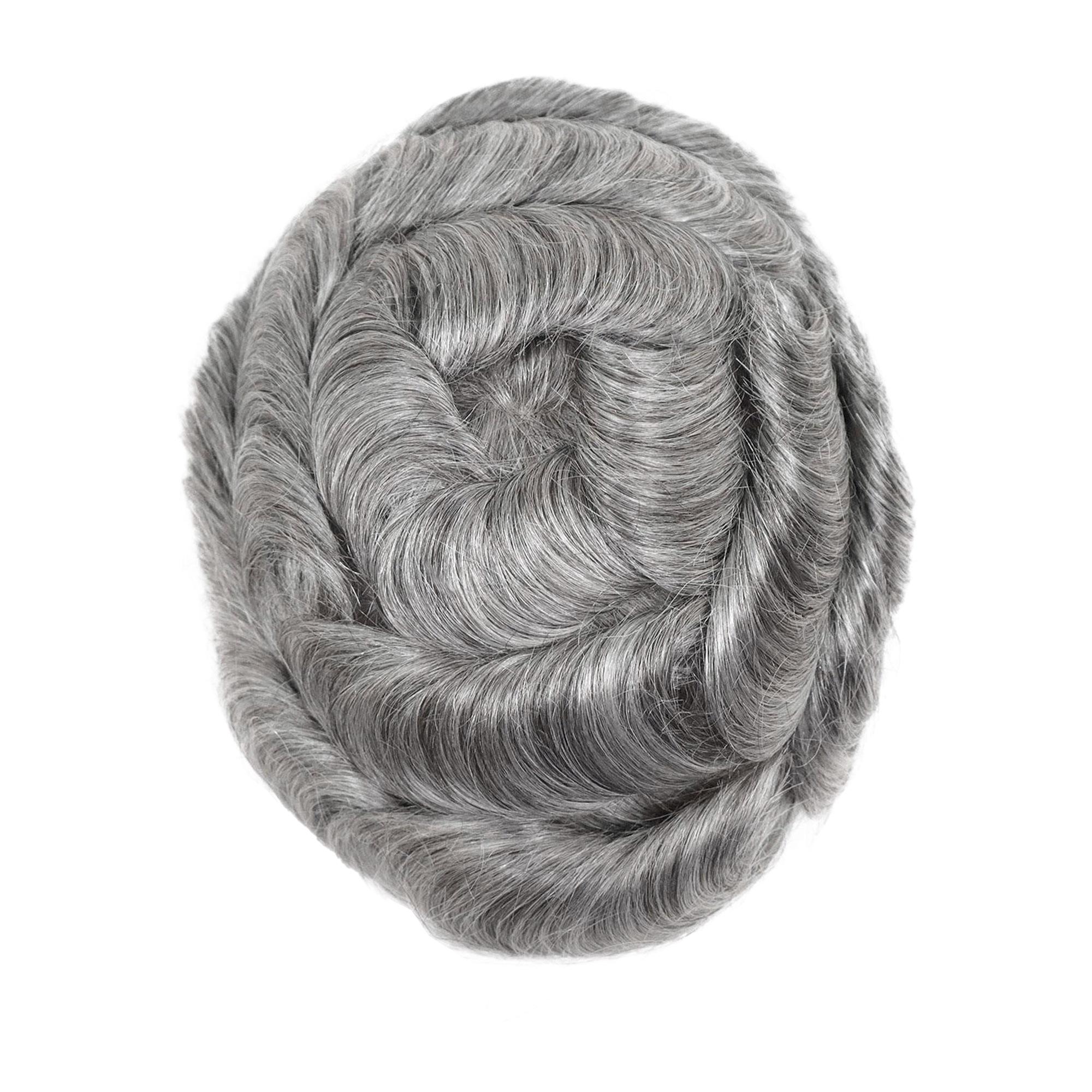 Meiverah Natural-Looking Handmade Men's Top Wig - AS Style (1B/65H Color)