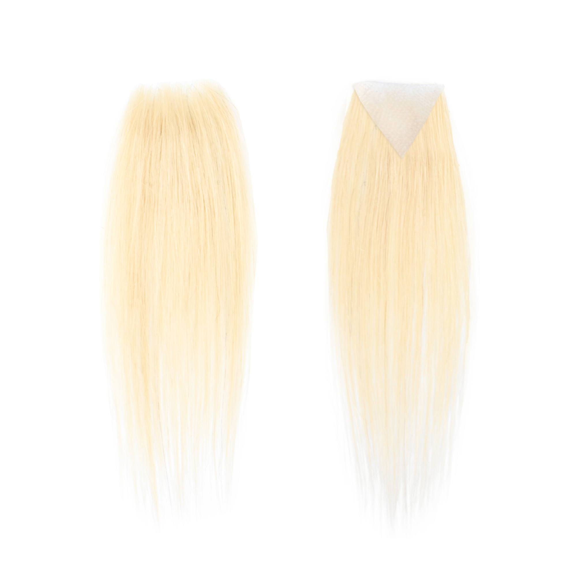 Meiverah Triangular alopecia Balding Spot Accidental Burns Scar Hair Replacement for women Hairline Loss Straight Tape in Replacement Toupee 2PC (613#)