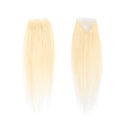 Meiverah Triangular alopecia Balding Spot Accidental Burns Scar Hair Replacement for women Hairline Loss Straight Tape in Replacement Toupee 2PC (613#)