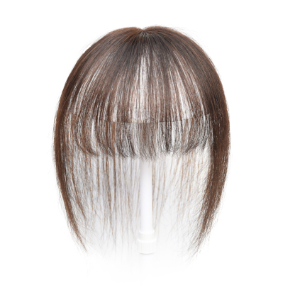 [Copy]Meiverah Hair Clip in Bangs Real Human Hair with high cranial top for volume Light and airy French bangs for women Clip On Air Bangs for Daily Wear (dark brown)