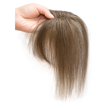 Meiverah Hair Clip in Bangs Real Human Hair with high cranial top for volume Light and airy French bangs for women Clip On Air Bangs for Daily Wear (8#)