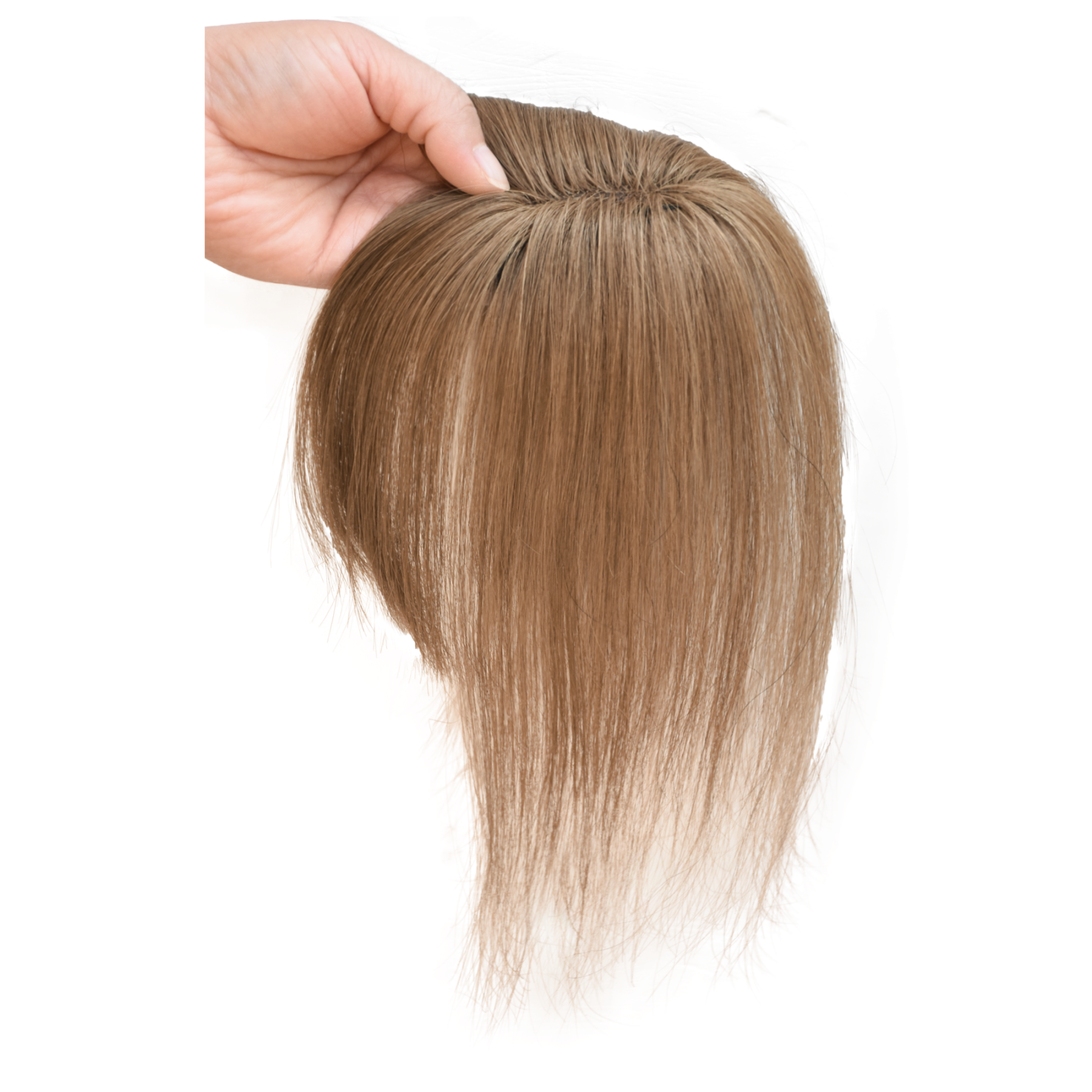 Meiverah Hair Clip in Bangs Real Human Hair with high cranial top for volume Light and airy French bangs for women Clip On Air Bangs for Daily Wear (6#)