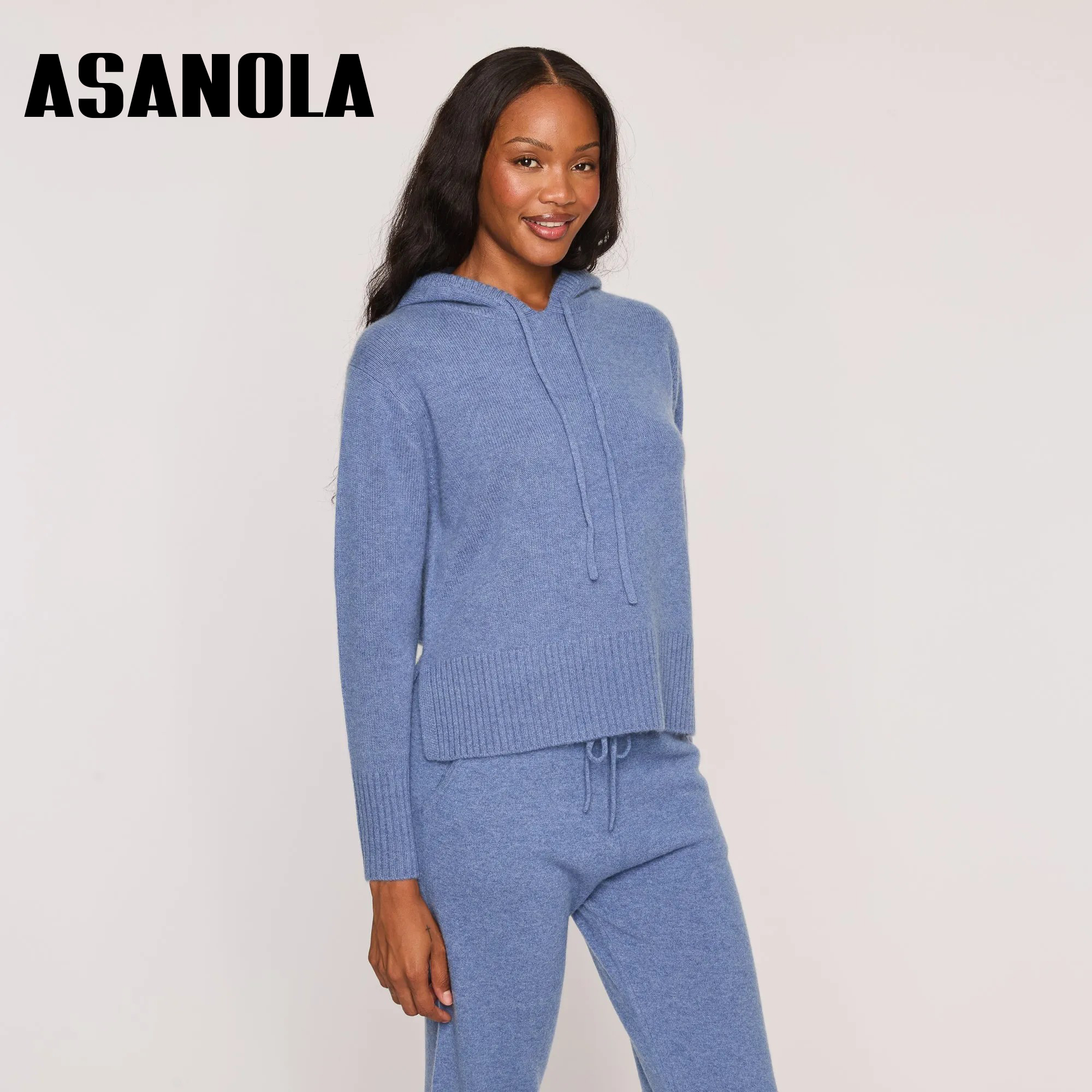 Asanola Side Slit Hoodie