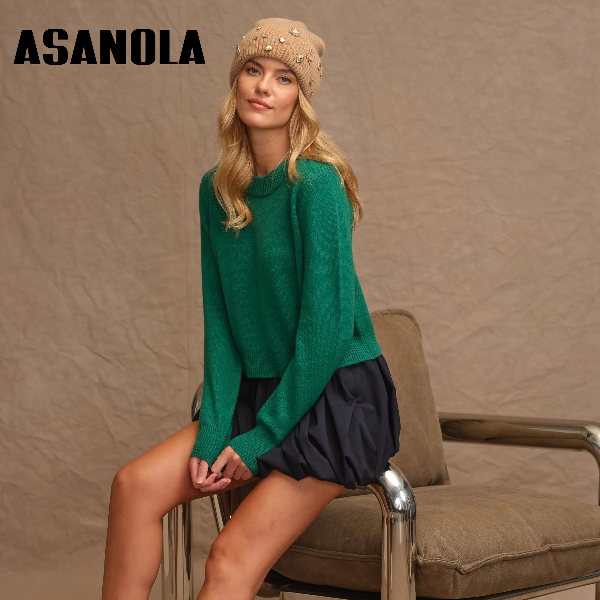 Asanola Cropped Everyday Crew