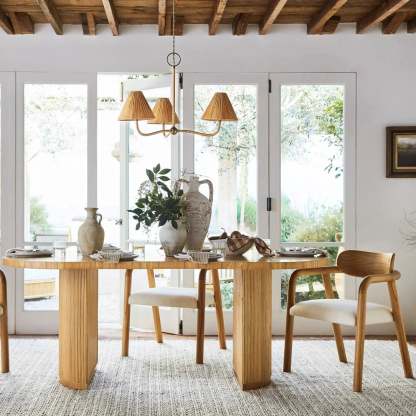 Hakka Rattan Metal Chandelier
