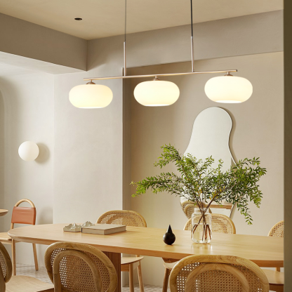 Hailie Multi Lámpara Colgante Moderna Vidrio/Metal Blanco Salón