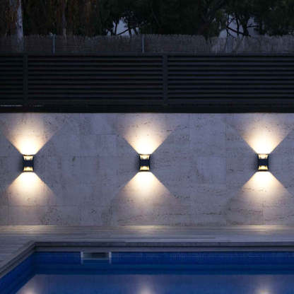 Orr Aplique de pared Exterior LED Minimalista Metal para Jardín Pasillo y Terraza