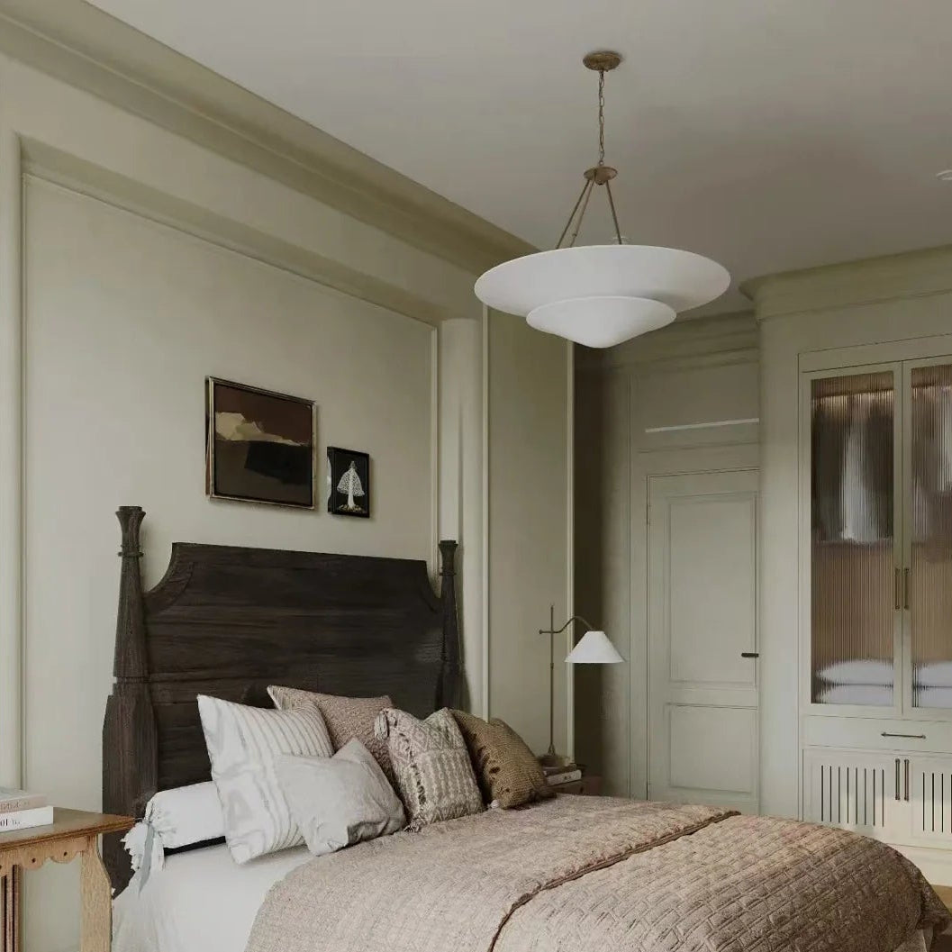 Retro Plaster Brass Chandelier