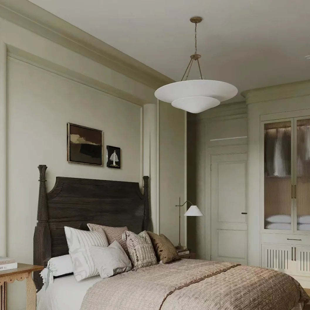 Retro Plaster Brass Chandelier