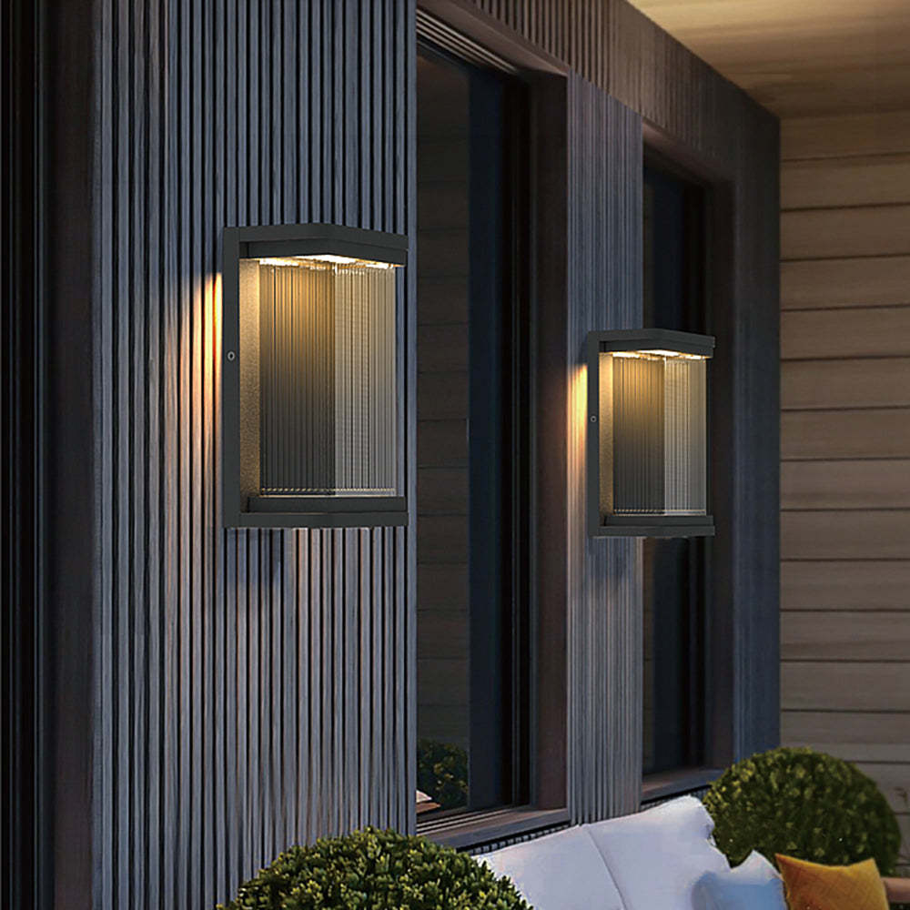 Minimalistisch LED Außenwandleuchte Terrasse/Garten Metall | Las Sola