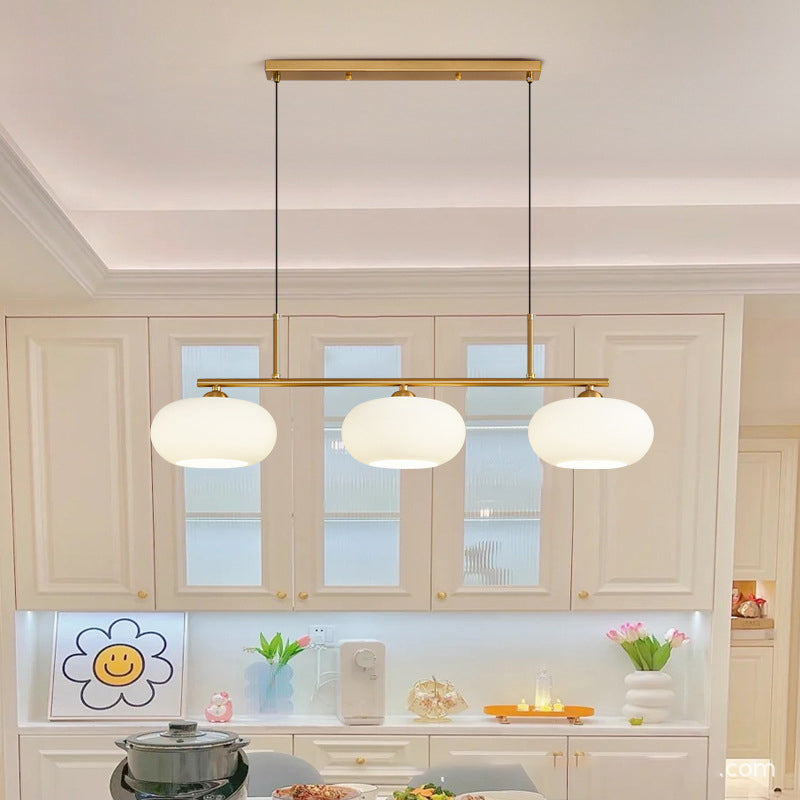 Hailie Multi Lámpara Colgante Moderna Vidrio/Metal Blanco Salón
