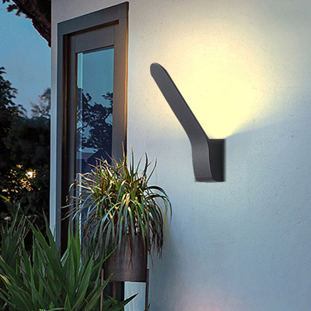 Orr Lineal Aplique Exterior Negro para Balcón