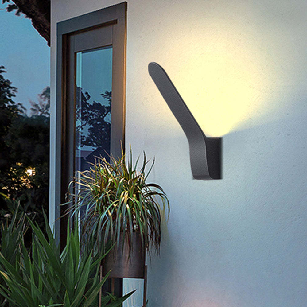 Moderno LED Aplique Exterior Negro Jardín/Terraza Metal | Las Sola
