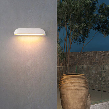 Orr Minimalista Arco LED Aplique Blanco/Negro Pasillo/Jardín Metal