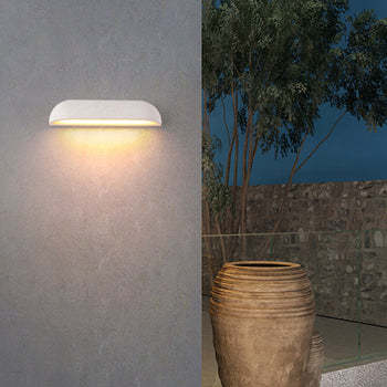 Orr Minimalista Arco LED Aplique Blanco/Negro Pasillo/Jardín Metal