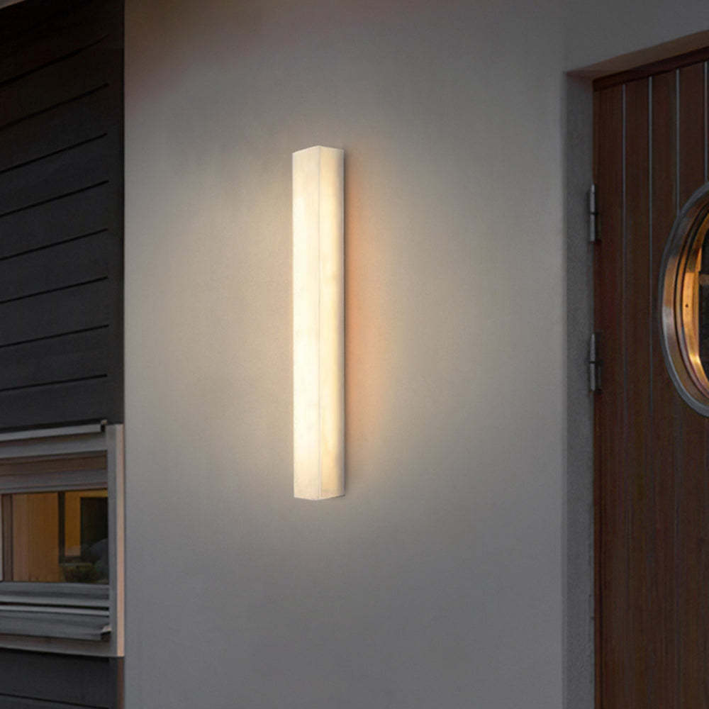 Moderno LED Solar Aplique Exterior Oro Acrílico Jardín | Las Sola