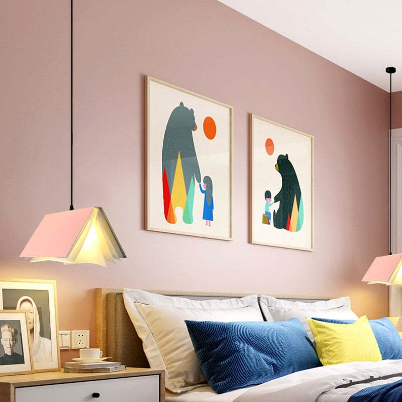 Minori Creativo Colorido Lámpara Colgante Book