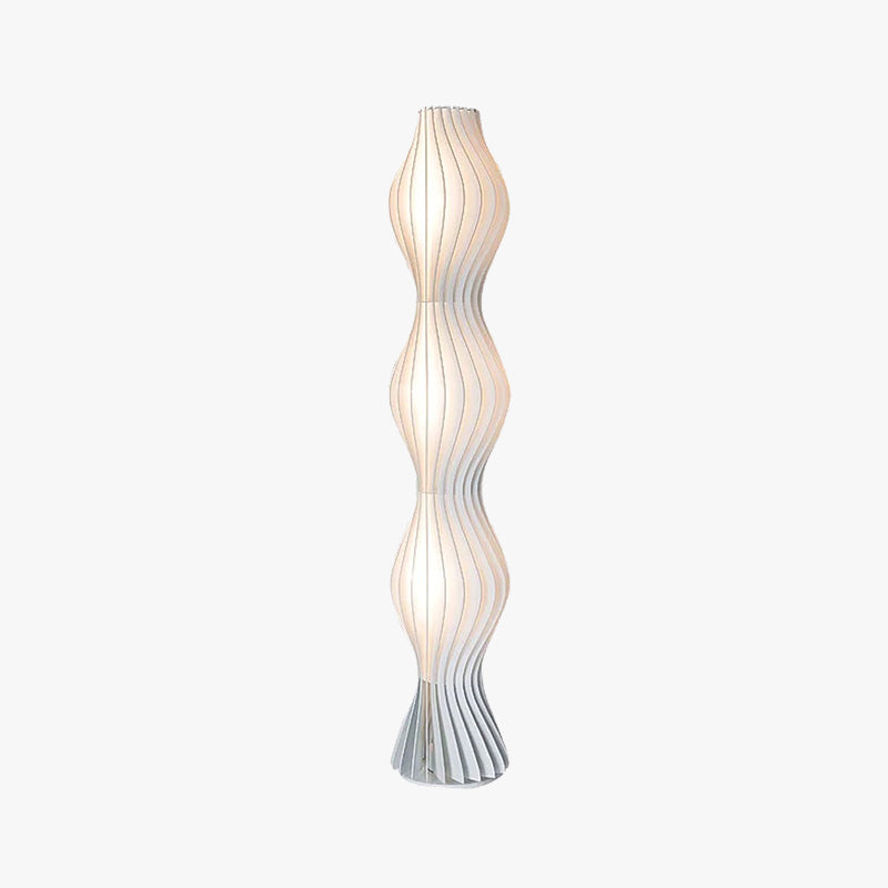 Salgado Moderna Diseño Metal/Acrílico Lámpara de Pie Blanco
