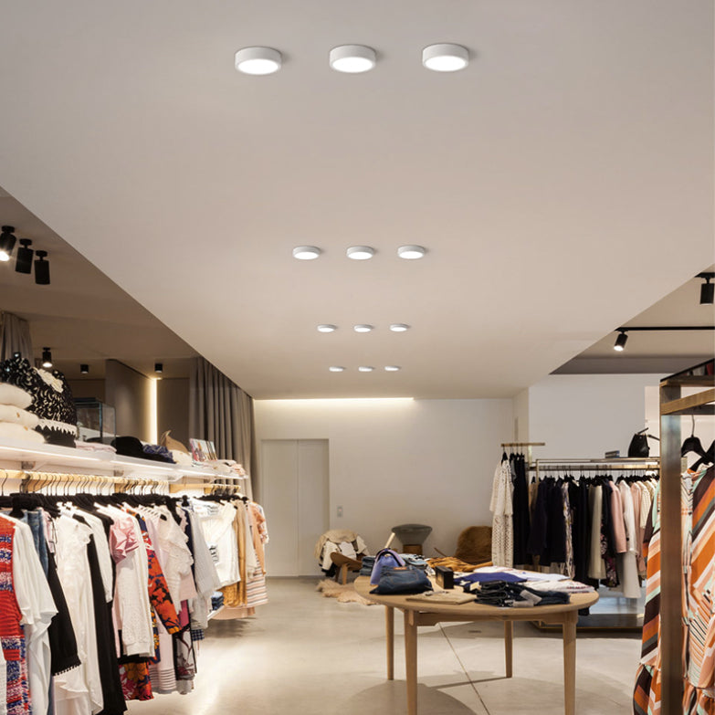 Quinn Moderno LED Lámpara de Techo Cilíndrico Blanco/Negro/Gris Dormitorio Metal/Acrílico