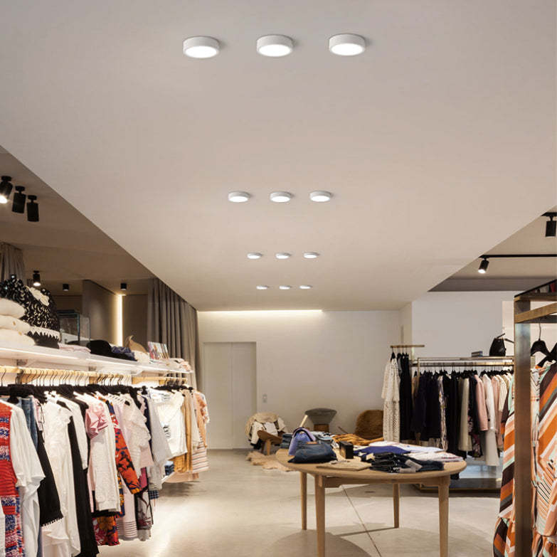 Quinn Moderno LED Lámpara de Techo Cilíndrico Blanco/Negro/Gris Dormitorio Metal/Acrílico