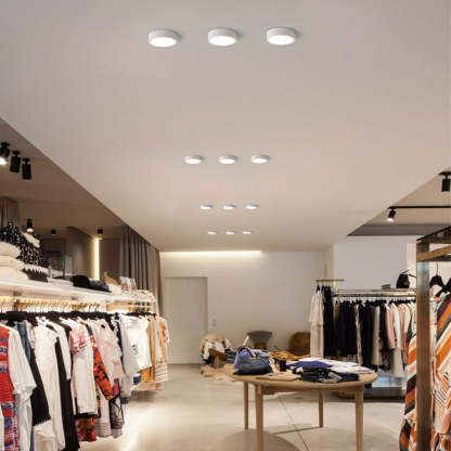 Quinn Moderno LED Lámpara de Techo Cilíndrico Blanco/Negro/Gris Dormitorio Metal/Acrílico