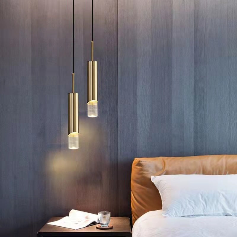 Edge Minimalista LED Lámpara Colgante Negro Dormitorio/Comedor
