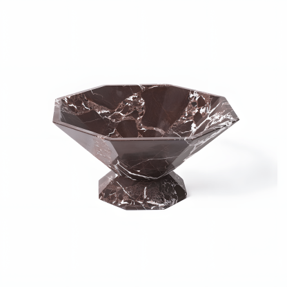Facet Pedestal Bowl Bandeja De Almacenamiento