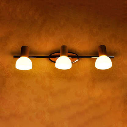 Ozawa Vintage Metal LED Aplique de Pared Madera