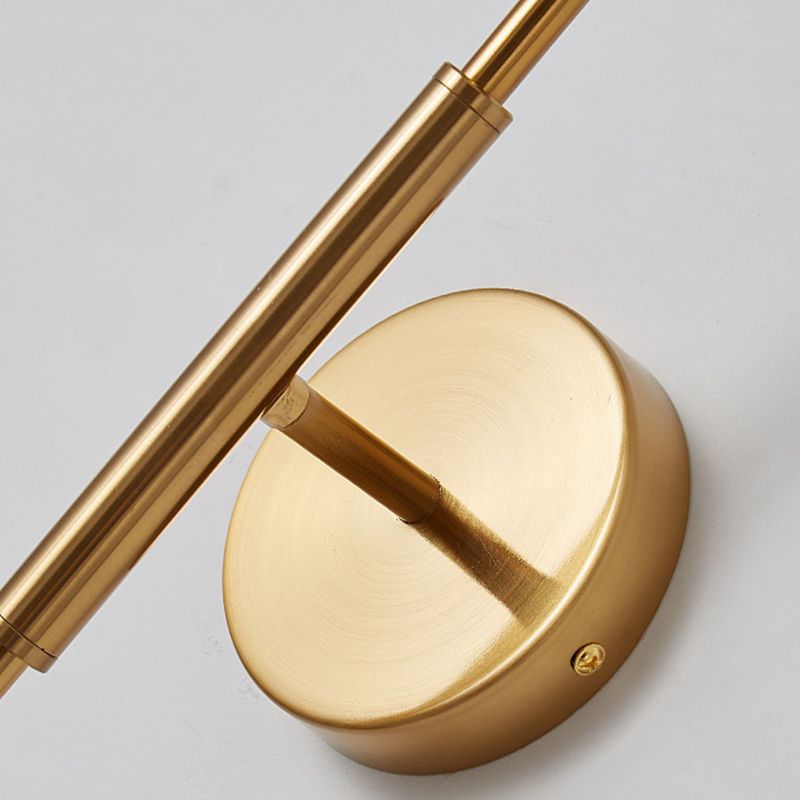 Arisha Moderno Anillo LED Aplique Negro/Oro Mesa de Comedor/Baño Metal Acrílico