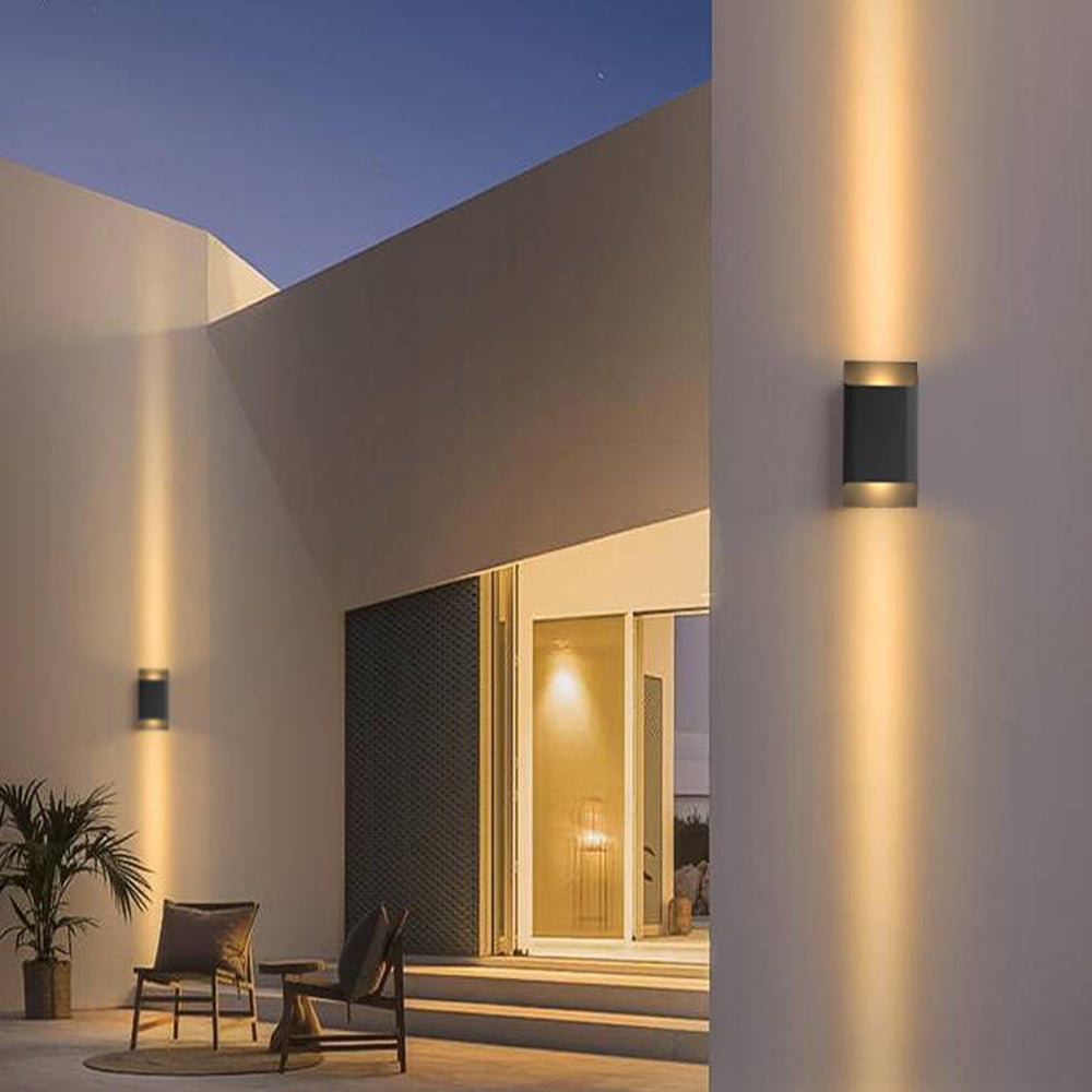 Orr Moderno LED Solar Aplique Exterior Metal Jardín Terraza Pasillo