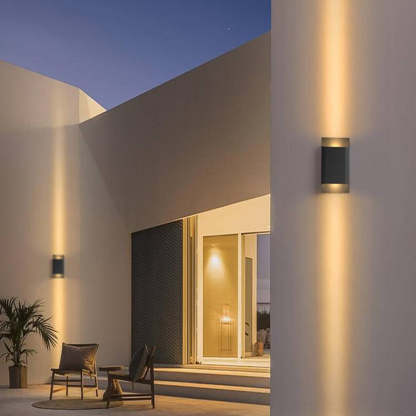 Orr Moderno LED Solar Aplique Exterior Metal Jardín Terraza Pasillo