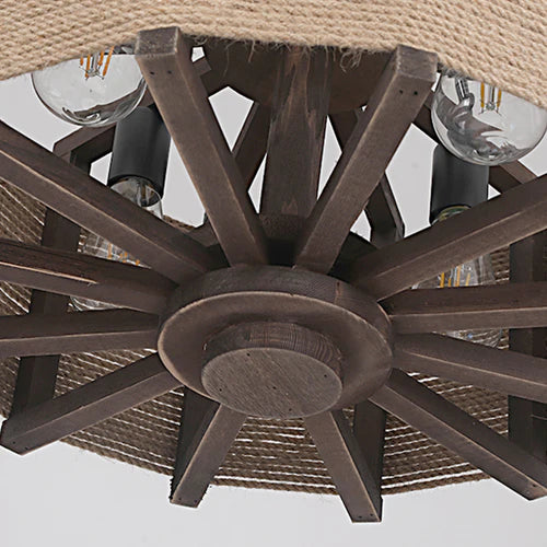 Austin Moderne LED Pendelleuchte Wohnzimmer/Esszimmer Metall/Holz