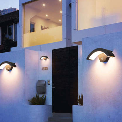 Nordic Moderno Minimalista Metal LED Apliques de Pared Negro