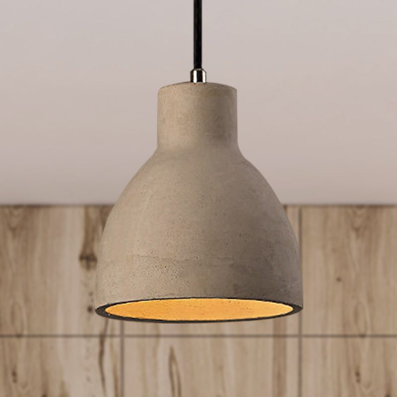 Modern LED Lámpara colgante en forma de cúpula Cemento | Las Sola