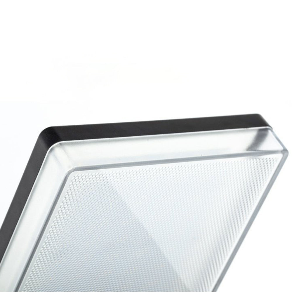 Orr Moderno Ángulo Recto LED Aplique de Exterior Negro Pasillo Acrílico Sensor Solar