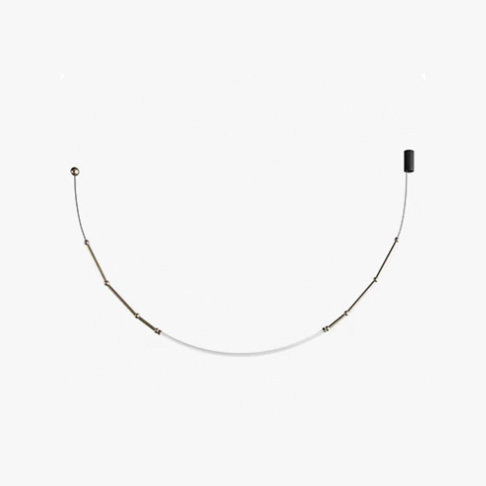 Edge Moderna Minimalista Silicona/Metal Lámpara Colgante Negra
