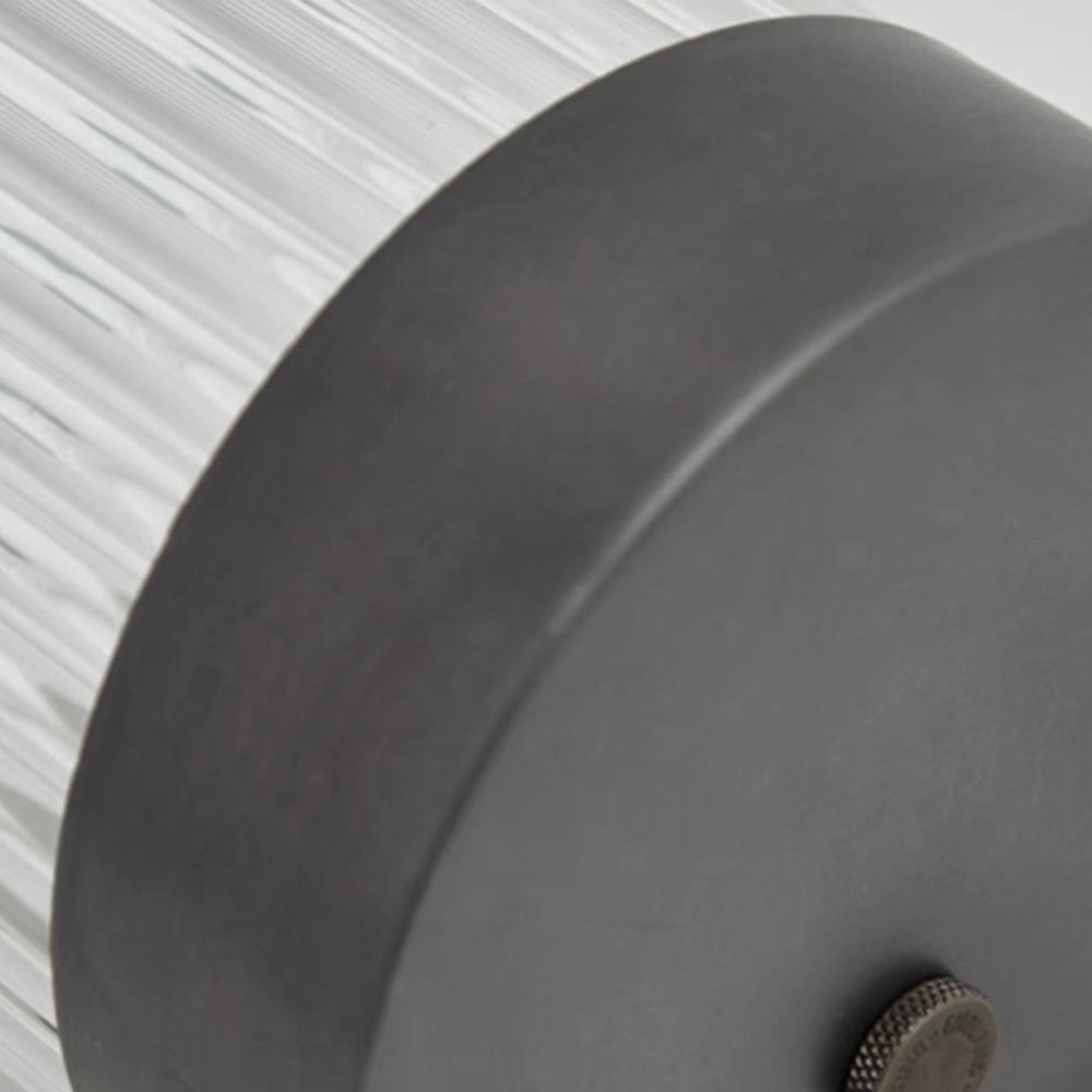 Orr Moderno Semicircular LED Aplique Exterior Negro Jardín Metal Vidrio