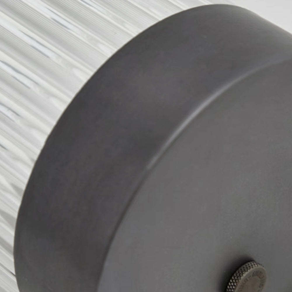 Orr Moderno Semicircular LED Aplique Exterior Negro Jardín Metal Vidrio