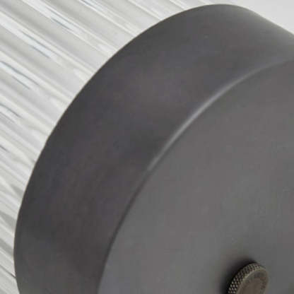 Orr Moderno Semicircular LED Aplique Exterior Negro Jardín Metal Vidrio