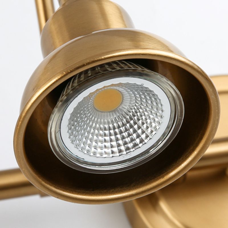 Eryn Retro Redondo LED Aplique Oro Baño/Dormitorio Metal 2/3/4 Luminarias
