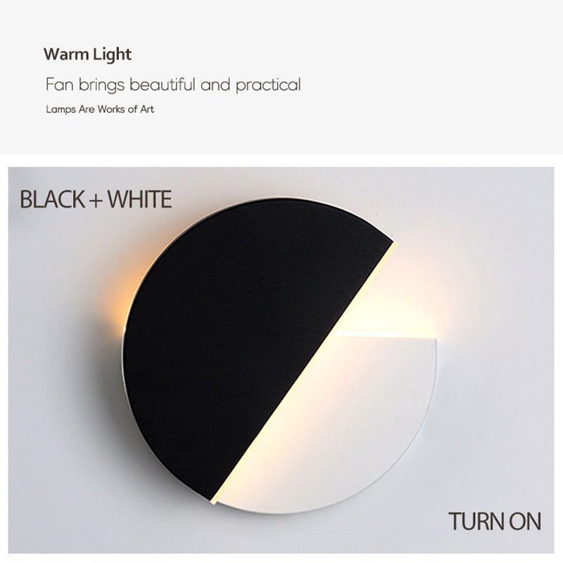 Drehbare Wall Lamp Blanco/Negro LED para Dormitorio y Salón