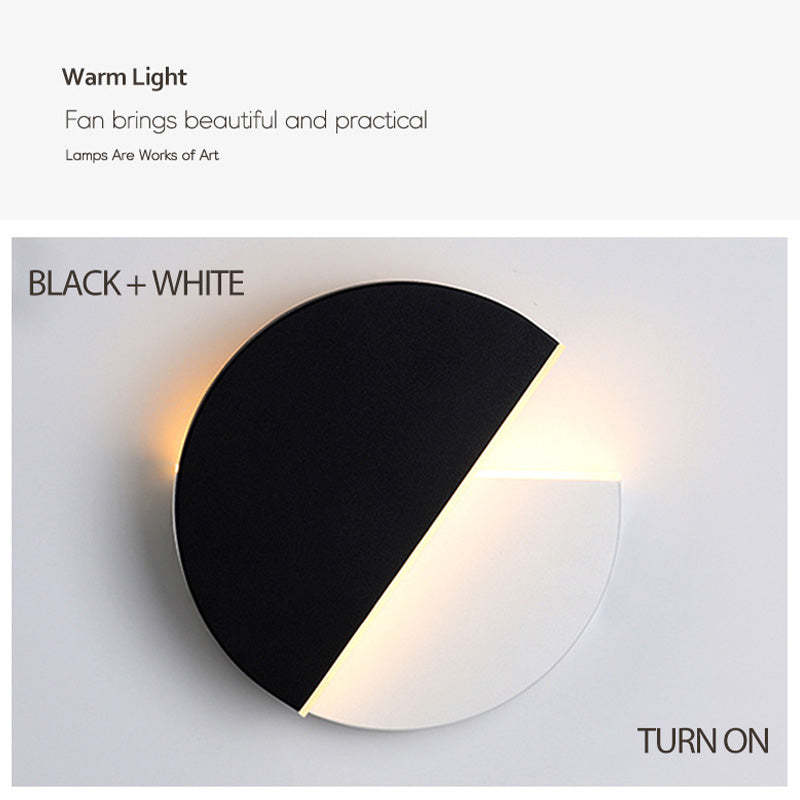 Drehbare Wall Lamp Blanco/Negro LED para Dormitorio y Salón