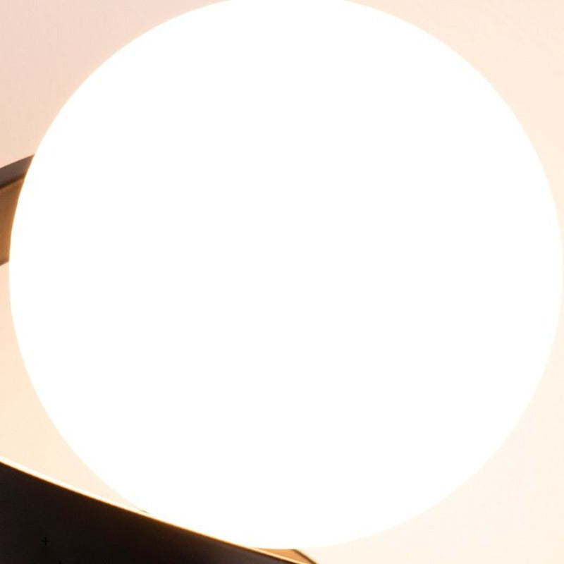 Louise Diseño LED Aplique Interior Negro/Oro Baño/Dormitorio Metal Vidrio